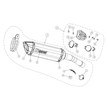 Akrapovic Kawasaki Versys 1000 S-K10SO20-HZC