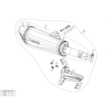 Akrapovic Kawasaki NINJA H2 SX S-K10SO21-HRAABL