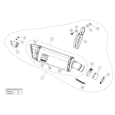 Akrapovic Kawasaki Ninja 400 S-K4SO6-APC