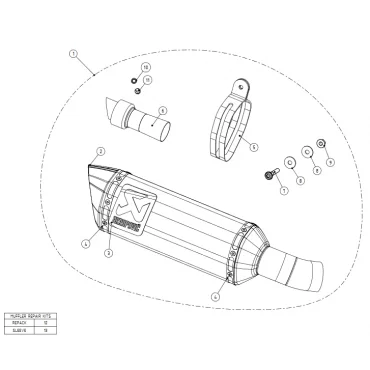 Akrapovic Kawasaki Ninja ZX-6R S-K6SO7-ZC