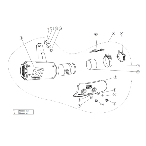 Akrapovic Suzuki Gsx-r 1000 S-S10SO13-CUBT
