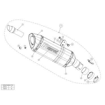 Akrapovic Suzuki Gsx-r 1000 S-S10SO8-HRC