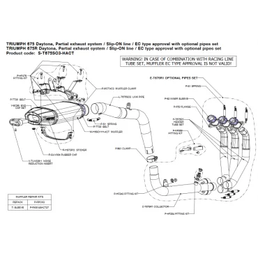 Akrapovic Triumph Daytona 675 S-T675SO3-HACT