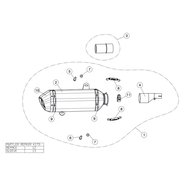 Akrapovic Piaggio Vespa GTS 125 ie Super S-VE125SO1-HZBL