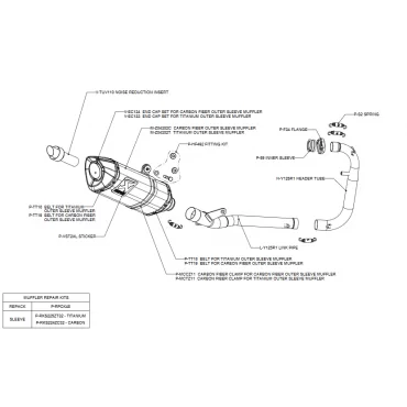 Akrapovic Yamaha YZF-R 125 S-Y125R1-ZC