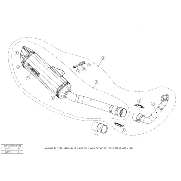 Akrapovic Yamaha YZF-R 125 S-Y125R6-HZT