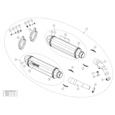 Akrapovic Yamaha FJR 1300 S-Y13SO3-HT