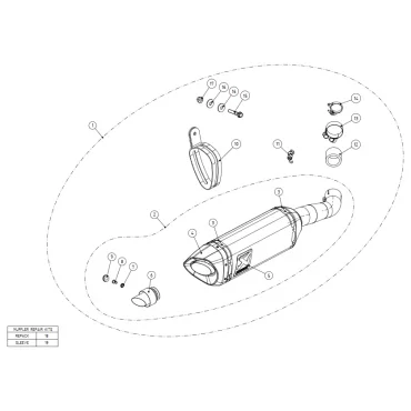 Akrapovic Yamaha YZF-R3 S-Y2SO12-HAPC