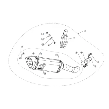 Akrapovic Yamaha YZF-R3 S-Y2SO16-HAPC