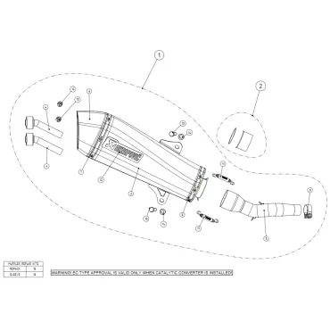 Akrapovic Yamaha Majesty 400 S-Y4SO10-HZAASS