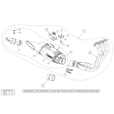 Akrapovic Yamaha Tracer 900 S-Y9R3-HAFT