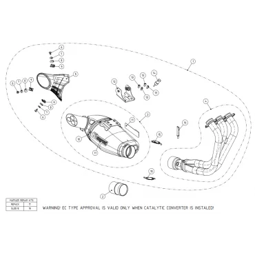 Akrapovic Yamaha MT 09 Tracer S-Y9R8-HEGEHT - P-KAT-O57