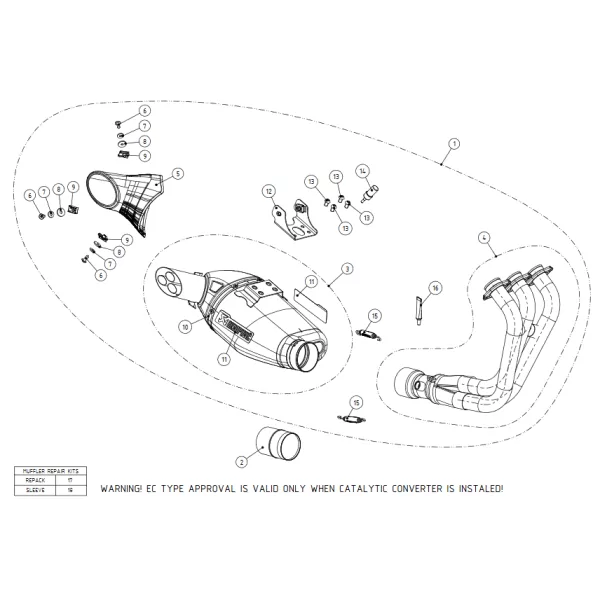 Akrapovic Yamaha Tracer 900 GT S-Y9R8-HEGEHT - P-KAT-057