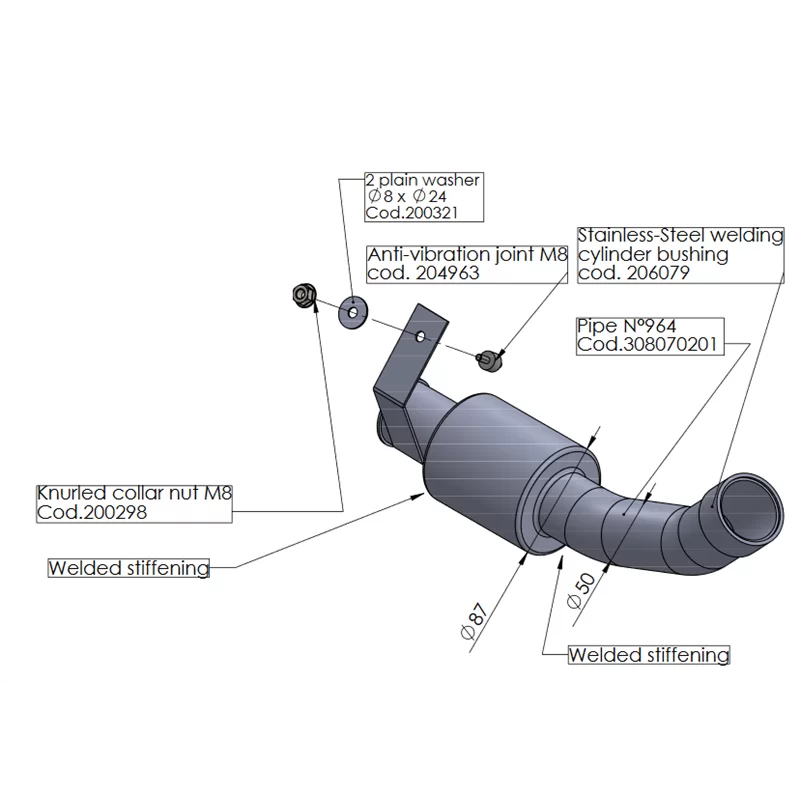 Leovince Suppressor du Catalyseur Husqvarna Vitpilen 701