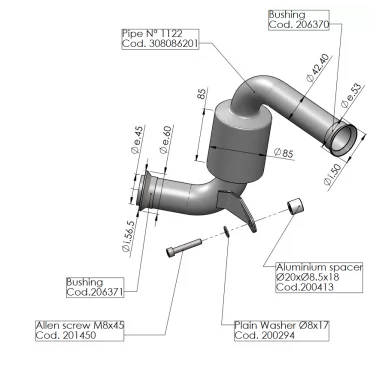 Leovince Suppressor du Catalyseur Ktm Duke 390