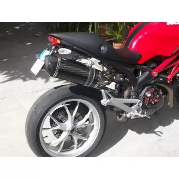 Exan Ducati Monster 696 796 1100 Ovale X-Black