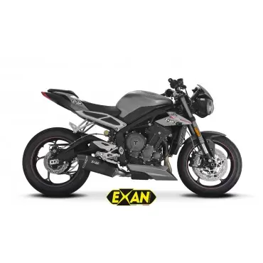 Exan Triumph Street Triple 765 Ovale X-Black