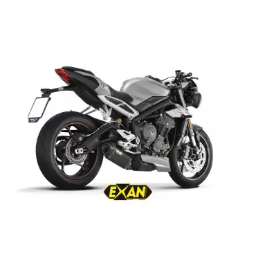 Exan Triumph Street Triple 765 Ovale X-Black