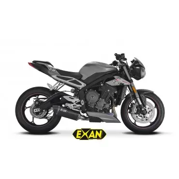 Exan Triumph Speed Triple 1050 Ovale X-Black