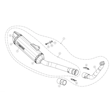 Akrapovic Yamaha MT 125 S-Y125R6-HZT