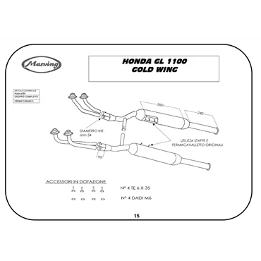 Marving H/5012/BC Honda Gl 1100 Goldwing