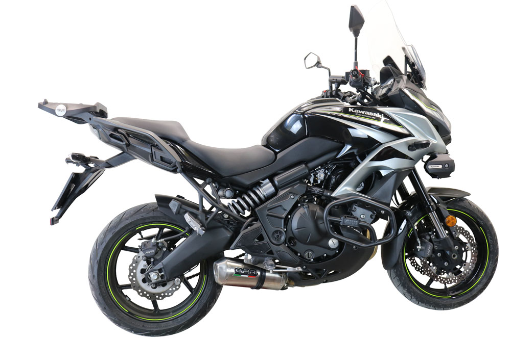 Scarico GPR Omologato Catalizzato Per Kawasaki Versys 650 (2006-2014) - Acciaio Satinox, Db-killer Incluso, Made In Italy