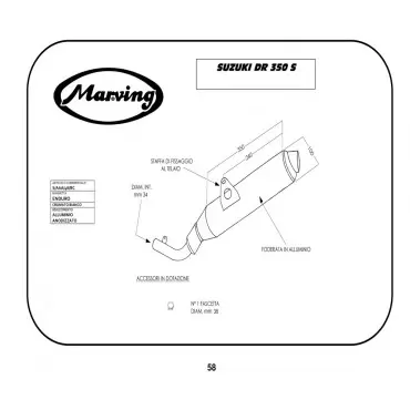 Marving S/AAA/46/BC Suzuki Dr 350