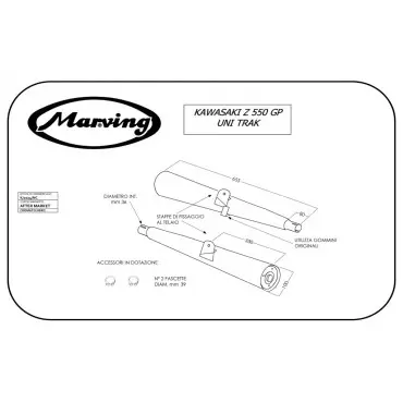 Marving K/2024/NC Kawasaki Z 550 Gp Uni-trak